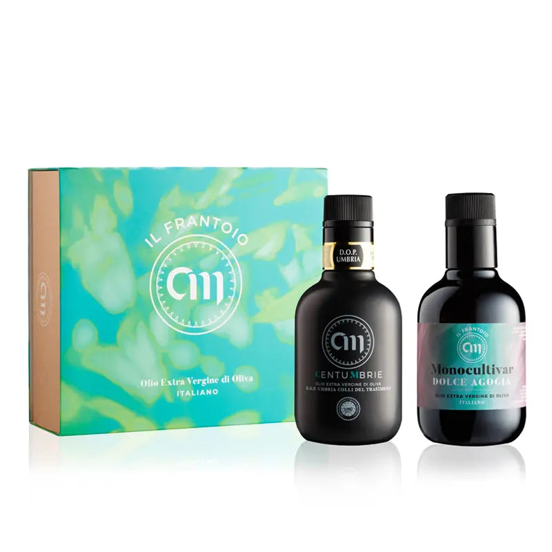 Gift Pack Organic DOP and Monocultivar Dolce Agogia Oil